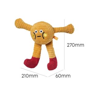 Adorable Squeaky Catnip Toys For Your Cat Or Dog, Perfect For Solo Play, Tough Enough To Chew, Great For Teeth Grinding And Keeping Teeth Clean. (Option: YELLOW)